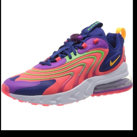 Nike mens shoes Air Max 270 React men’s 270 crimson orange size 9 CD0113 - Picture 3 of 10